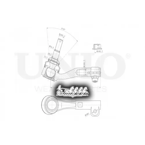 Наконечник Рулевой Тяги Bmw 3(E90)/X1(E84) Лев. UNIO 