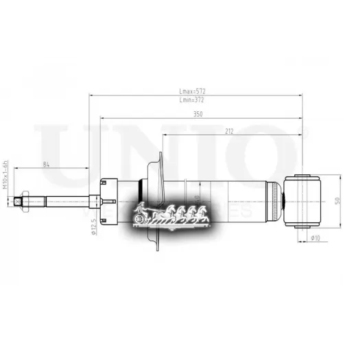 Амортизатор Audi 80/90 78- Газ.задн. UNIO 