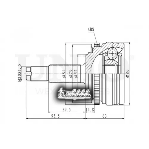 Шрус Chevrolet Chevrolet 97- Внеш. UNIO 