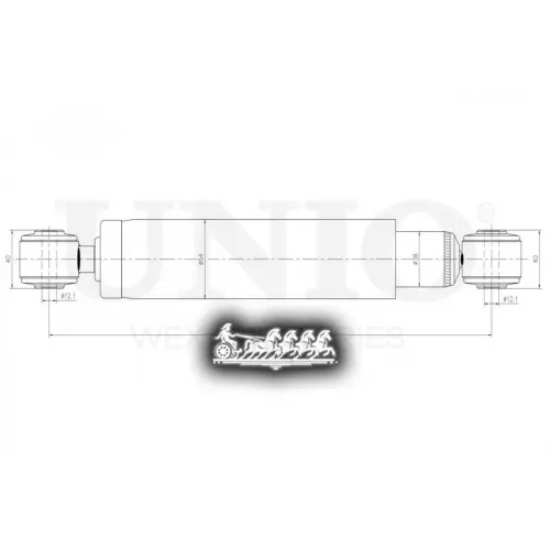 Амортизатор Ford Transit/Tourneo 91- Масл.задн. UNIO 