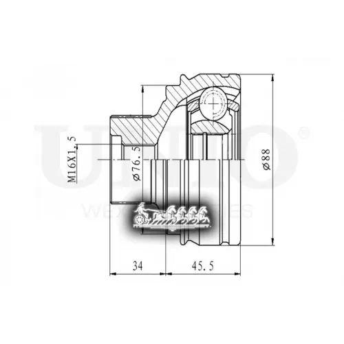 Шрус Audi A4/A5/Q5 07- Внеш. UNIO 