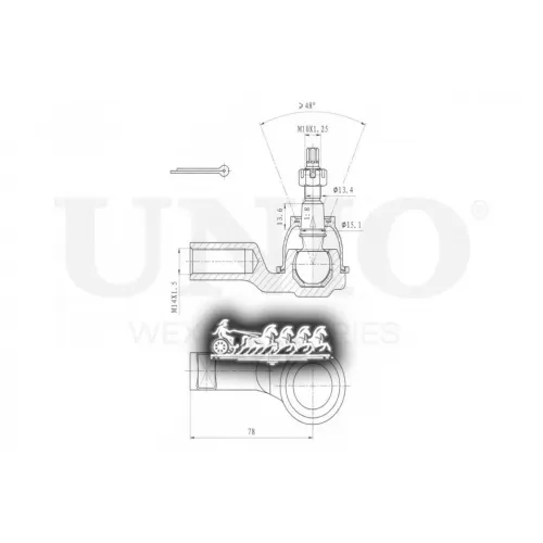 Наконечник Рулевой Тяги Hyundai Creta 16- Прав. UNIO 