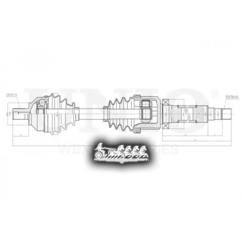 Привод В Сборе Volvo S40/C30/V50 04- Перед.прав. UNIO 