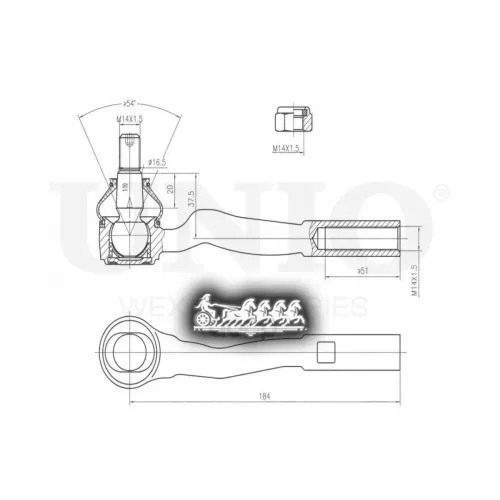 Наконечник Рулевой Тяги Mb E(W211) Лев. UNIO 