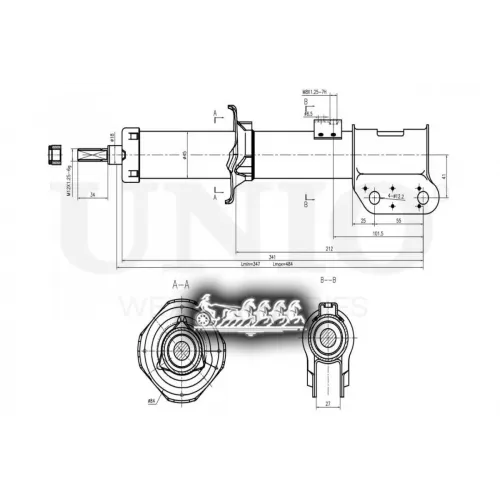 Амортизатор Chery Qq6 07- Газ.перед. UNIO 
