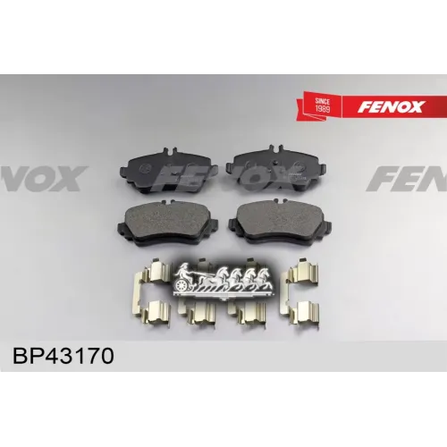 Колодки Тормозные Дисковые Перед Прав/Лев FENOX 