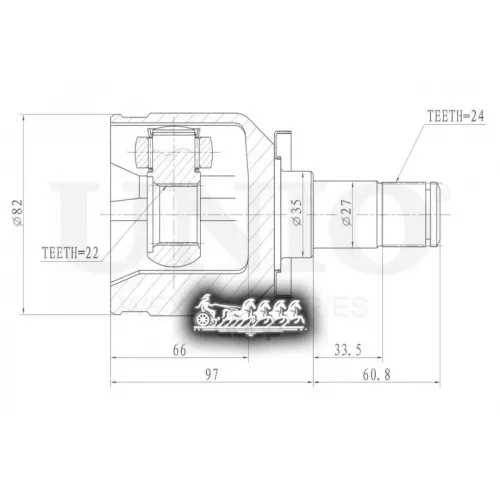 Шрус Lada Granta/Priora/Kalina 04- Внутр. UNIO 