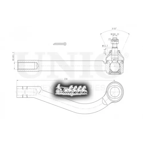 Наконечник Рулевой Тяги Kia/Hyundai Ceed/Cerato/Elantra 05- Лев. UNIO 
