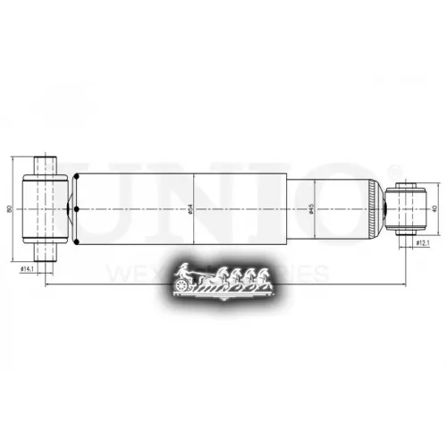 Амортизатор Ford Transit 12- Газ.задн. UNIO 