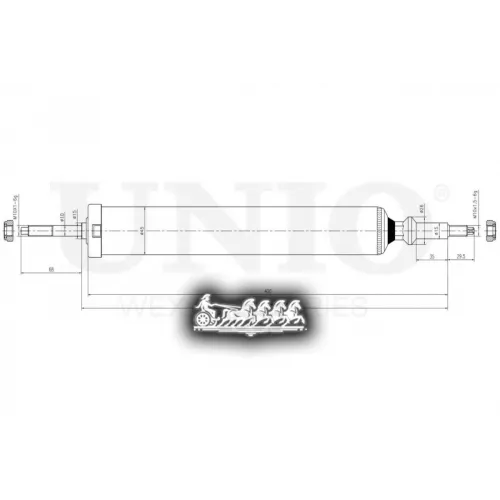 Амортизатор Bmw 3(E90) Газ.задн. UNIO 
