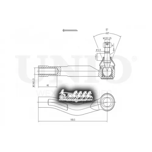 Наконечник Рулевой Тяги Toyota Yaris 05- Лев. UNIO 