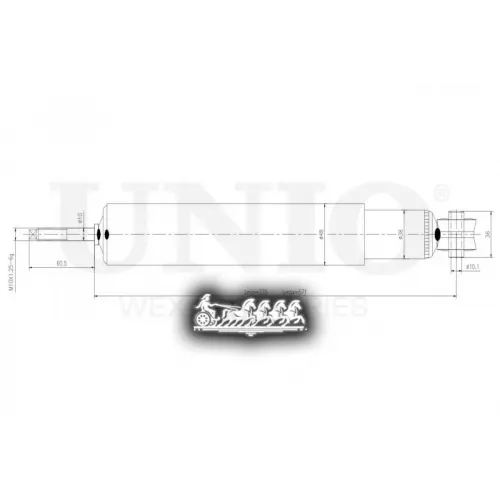 Амортизатор Daewoo/Opel Nexia/Astra 88- Масл.задн. UNIO 
