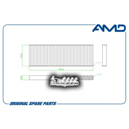 Фильтр Салона Scania G.l.p.r New Generation 17- (Угольный) AMD 
