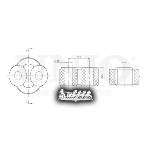 Крепление Глушителя Kia/Hyundai Rio/Solaris 09- UNIO 