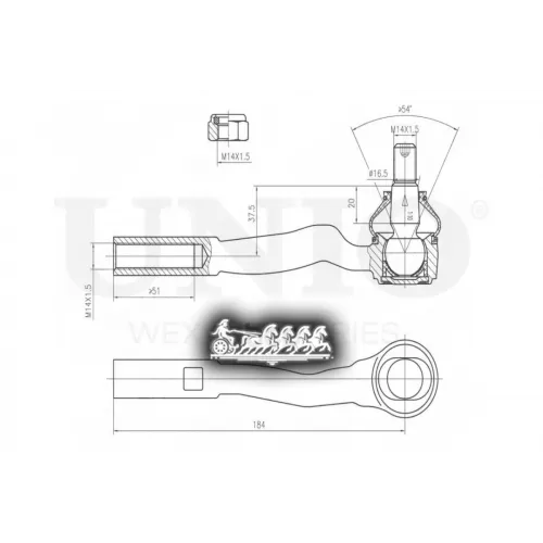 Наконечник Рулевой Тяги Mb E(W211) Прав. UNIO 