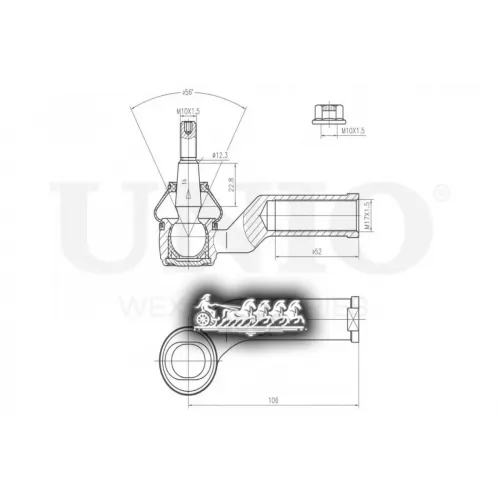 Наконечник Рулевой Тяги Mazda 3 03- Лев. UNIO 