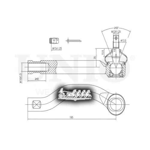 Наконечник Рулевой Тяги Toyota/Lexus Rav4/Nx(Z1) 05- Прав. UNIO 