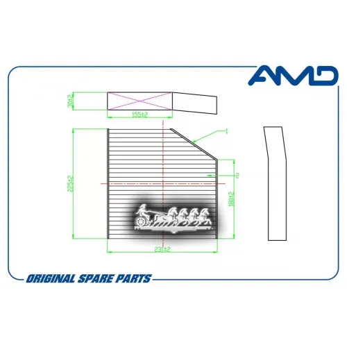 Фильтр Салонный Угольный AMD 