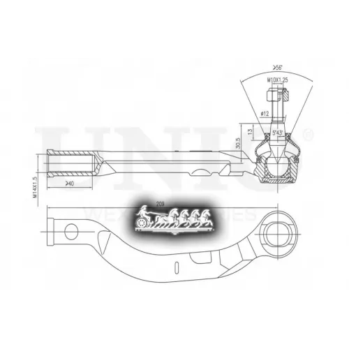 Наконечник Рулевой Тяги Renault/Opel/Nissan Espace/Vivaro/Primastar 01- Лев. UNIO 