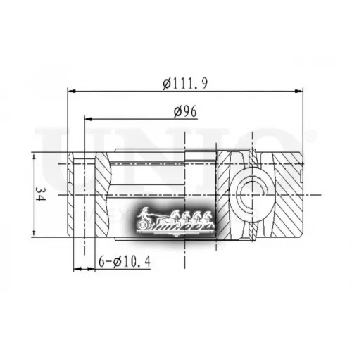 Шрус Vag Touareg/Q7/Cayenne 02- Внутр. UNIO 