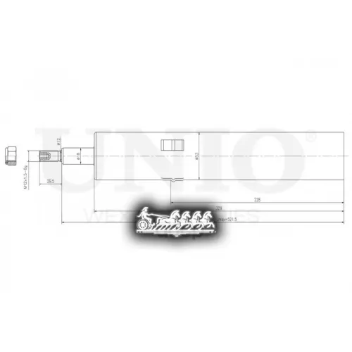 Амортизатор Audi A5/Q5 08- Газ.перед. UNIO 