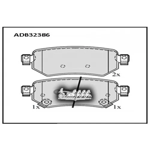 Колодки Тормозные Зад ALLIED NIPPON 