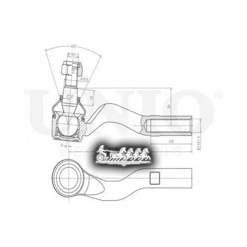 Наконечник Рулевой Тяги Mb E(W210) Прав. UNIO 