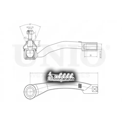 Наконечник Рулевой Тяги Renault Megane/Clio 02- Лев. UNIO 