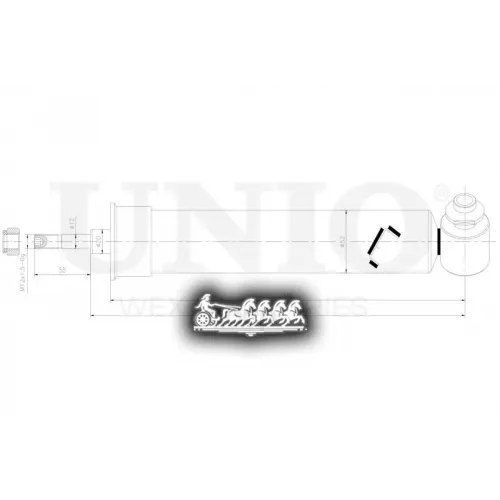 Амортизатор Bmw X5(E70)/X6(E71) Газ.задн.лев. UNIO 