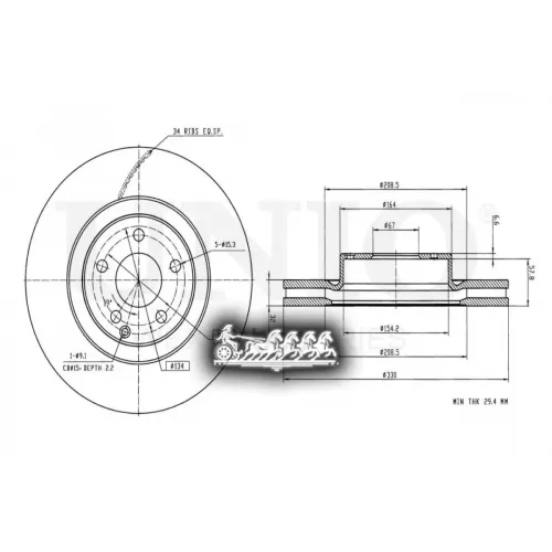 Диск Тормозной Mb E(W211/212) Перед. UNIO 