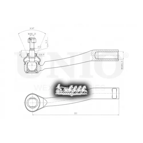 Наконечник Рулевой Тяги Psa 207/C3 06- Прав. UNIO 