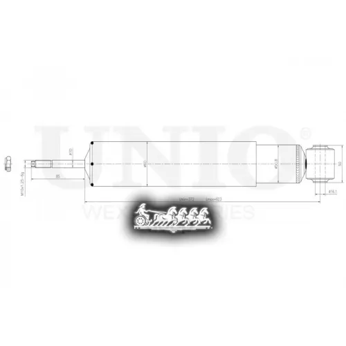 Амортизатор Chery Tiggo 5 14- Газ.задн. UNIO 