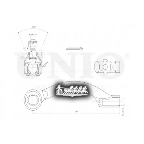 Наконечник Рулевой Тяги Kia Cerato 09- Лев. UNIO 