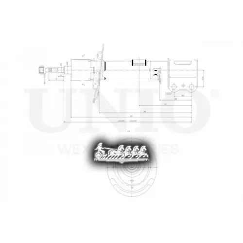 Амортизатор Chery Tiggo 8 Pro 21- Газ.перед.лев. UNIO 
