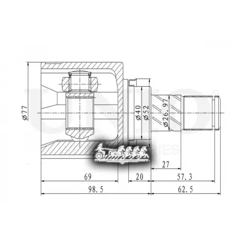 Шрус Nissan Almera/Micra 02- Внутр.лев. UNIO 