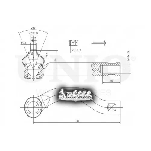Наконечник Рулевой Тяги Toyota/Lexus Rav4/Nx(Z1) 05- Лев. UNIO 