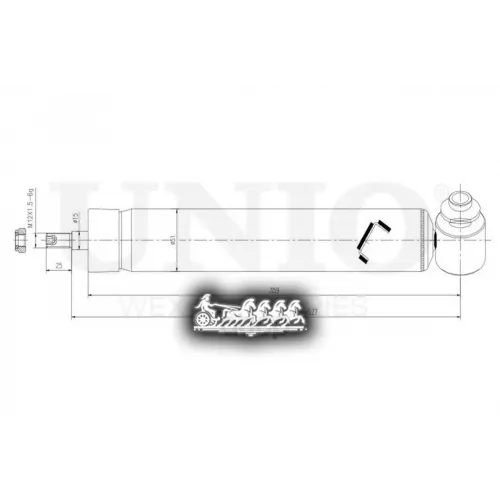 Амортизатор Bmw X5(F15)/X6(F16) Газ.задн.лев. UNIO 