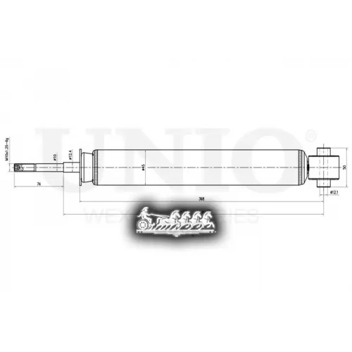 Амортизатор Acura Rdx 06- Газ.задн. UNIO 