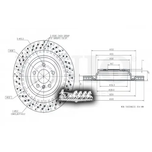 Диск Тормозной Mb M(W166) Задн. UNIO 