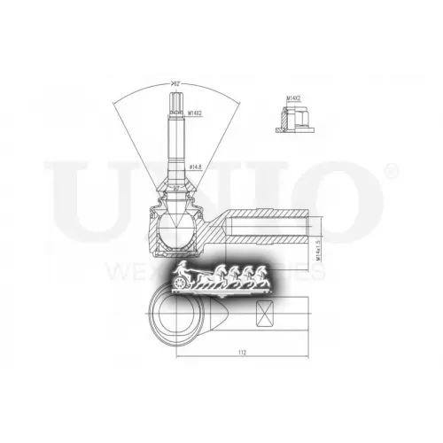 Наконечник Рулевой Тяги Ford Explorer 10- UNIO 