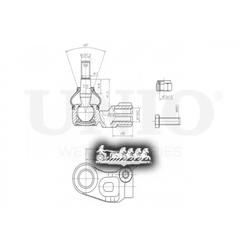 Наконечник Рулевой Тяги Opel/Saab Astra/Vectra/9-3 88- Лев. UNIO 