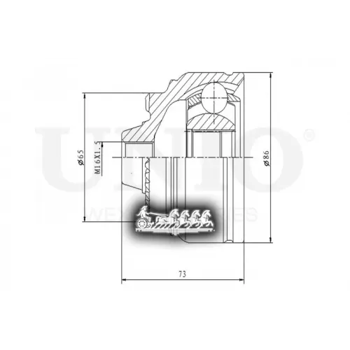 Шрус Bmw 5(F10)/7(F01) Внеш. UNIO 