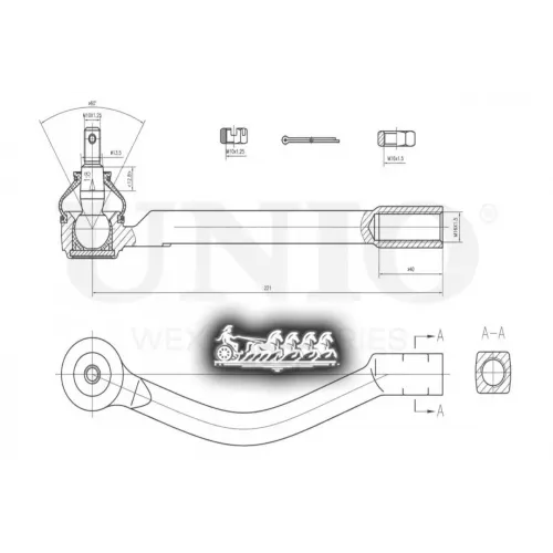 Наконечник Рулевой Тяги Kia/Hyundai Ceed/Soul/Elantra 11- Прав. UNIO 