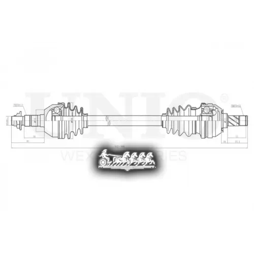 Привод В Сборе Opel Astra/Zafira 04- Перед.прав. UNIO 