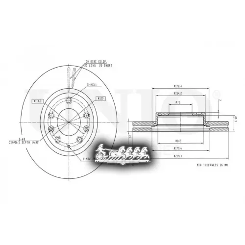 Диск Тормозной Mazda Cx-7/9 06- Перед. UNIO 
