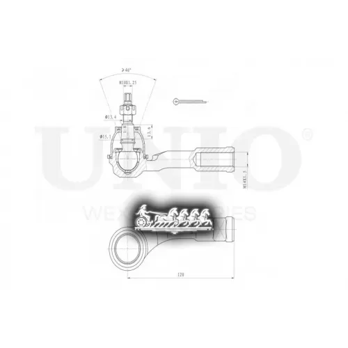 Наконечник Рулевой Тяги Kia Rio 17- Лев. UNIO 