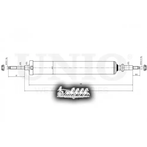 Амортизатор Bmw X1(E84) Газ.задн. UNIO 