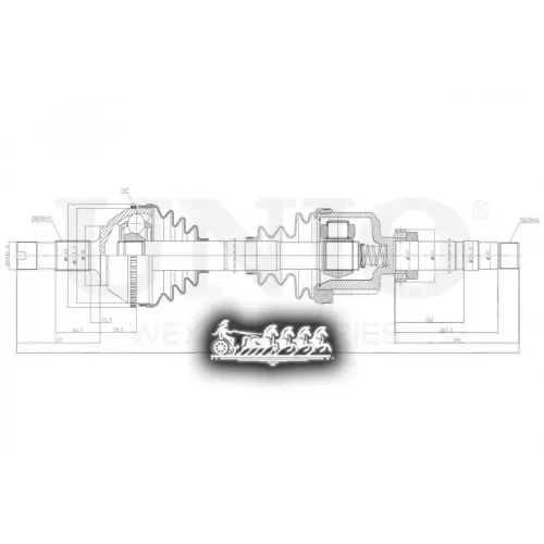 Привод В Сборе Psa/Fiat Boxer/Ducato/Jumper 94- Перед.прав. UNIO 