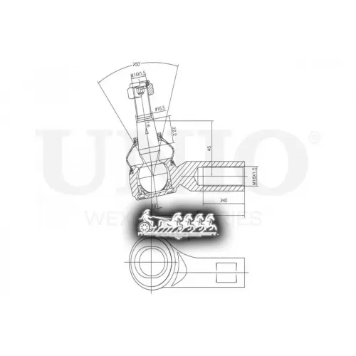 Наконечник Рулевой Тяги Vag Touareg/Q7/Cayenne 02- Лев. UNIO 