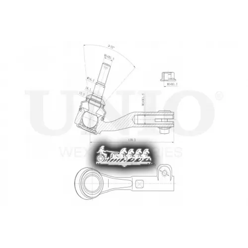 Наконечник Рулевой Тяги Bmw 3(E90)/X1(E84) Прав. UNIO 